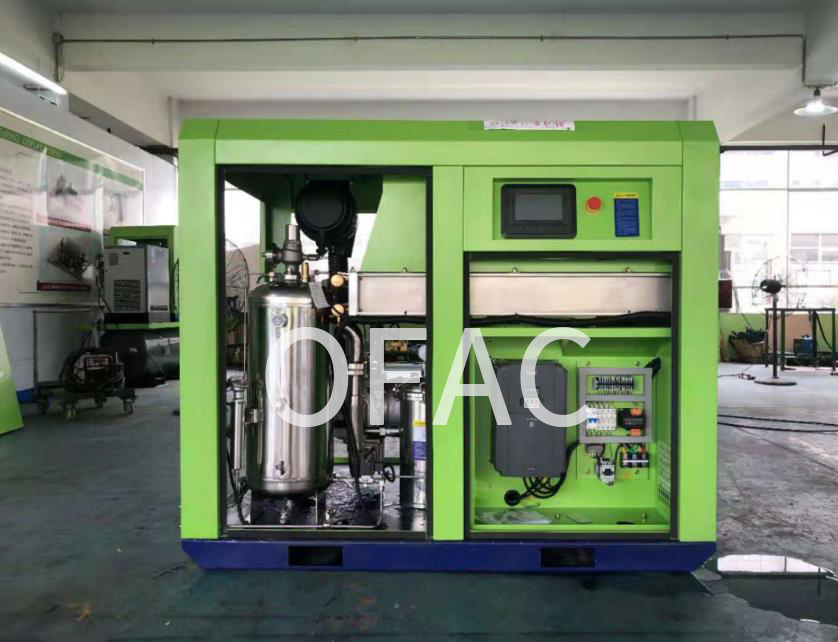 水潤(rùn)滑無(wú)油單螺桿空壓機(jī)工作原理及特點(diǎn)